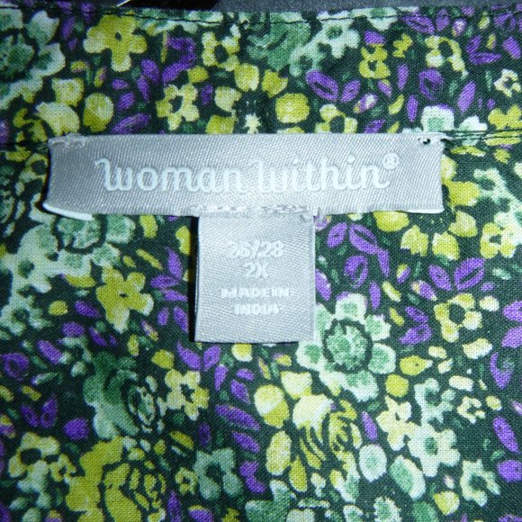 Woman Within 100% woven cotton tunic - Picture 7 of 7